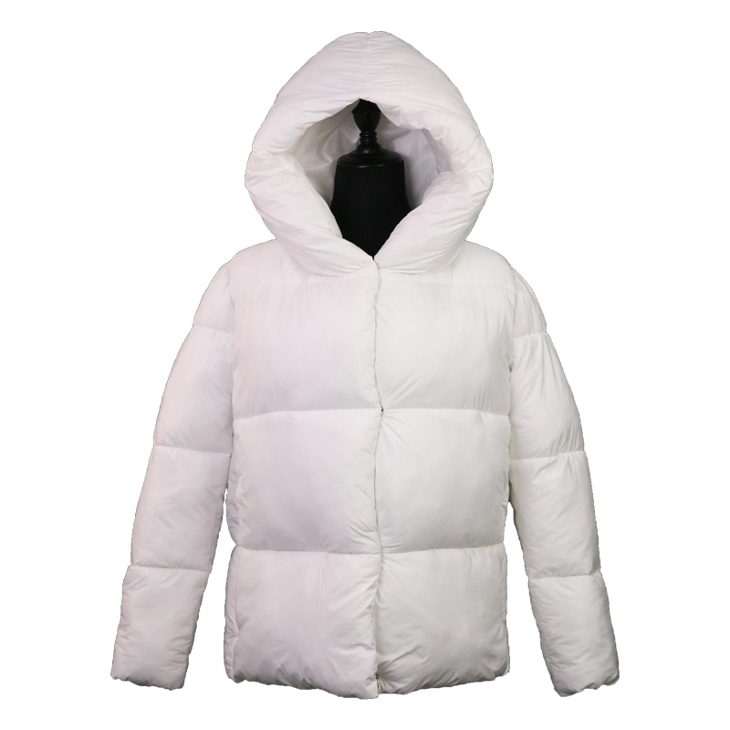 Heavy warmest cold weather daily down jackets stylish womens puffer coats on sale